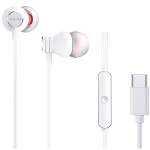 Auriculares Intrauditivos Aiwa ESTM-50USB-C/WT/ con Micr?fono/ USB Tipo-C/ Blancos