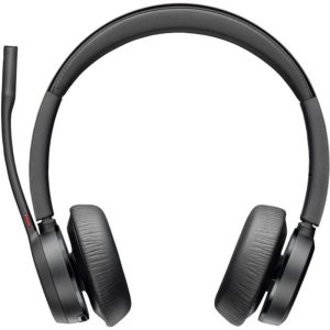 Auriculares Inal?mbricos Poly Voyager 4320 UC + Adaptador BT700 + Base de Carga/ con Micr?fono/ Bluetooth/ Negros
