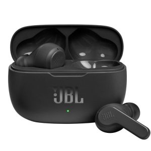 Auriculares Bluetooth JBL Wave 200TWS con estuche de carga/ Autonom?a 5h/ Negros