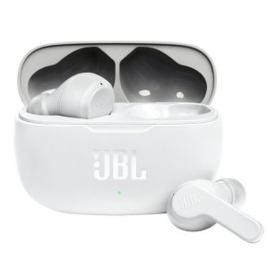 Auriculares Bluetooth JBL Wave 200TWS con estuche de carga/ Autonom?a 5h/ Blancos