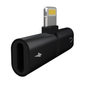Splitter Carga y M?sica Myway Lightning Macho - USB Macho/ Negro