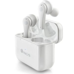 Auriculares Bluetooth NGS ?rtica Bloom con estuche de carga/ Autonom?a 6h/ Blancos