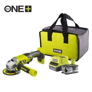 Amoladora Sin Cable Ryobi ONE+ R18AG-140S/ 1 Bater?a 18V 4.0 Ah/ Cargador 2.0 A/ Bolsa de Transporte