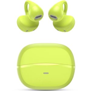 Auriculares Bluetooth SPC Boost Clip con estuche de carga/ Autonom?a 6h/ Verdes Lima