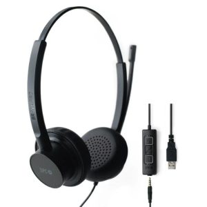 Auriculares SPC Brave Pro/ con Micr?fono/ Jack 3.5/ USB/ Negros
