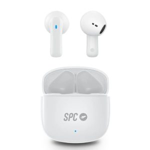 Auriculares Bluetooth SPC Zion 2 Play con estuche de carga/ Autonom?a 7h/ Blancos