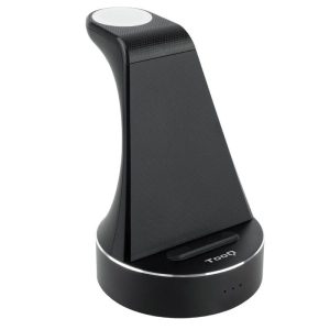 Base de Carga Inal?mbrica para Apple Watch, iPhone y Smartphone Tooq TQCD02W