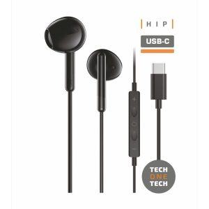 Auriculares Intrauditivos Tech One Tech earTECH TEC1302/ con Micr?fono/ USB Tipo-C/ Negros