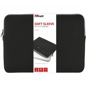 Funda Trust Primo Soft Sleeve para Port?tiles hasta 13.3'/ Negra