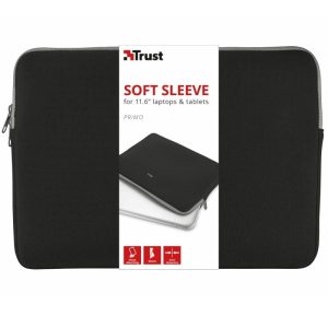 Funda Trust Primo Soft Sleeve para Port?tiles/ Tablets hasta 11.6'/ Negra