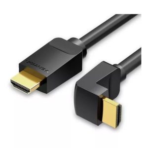 Cable HDMI 2.0 4K Acodado 90? Vention AARBG/ HDMI Macho - HDMI Macho/ 1.5m/ Negro