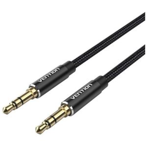Cable Est?reo Vention BAWBG/ Jack 3.5 Macho - Jack 3.5 Macho/ 1.5m/ Negro
