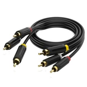 Cable Est?reo Vention BCABH/ 3x RCA Macho - 3x RCA Macho/ 2m/ Negro